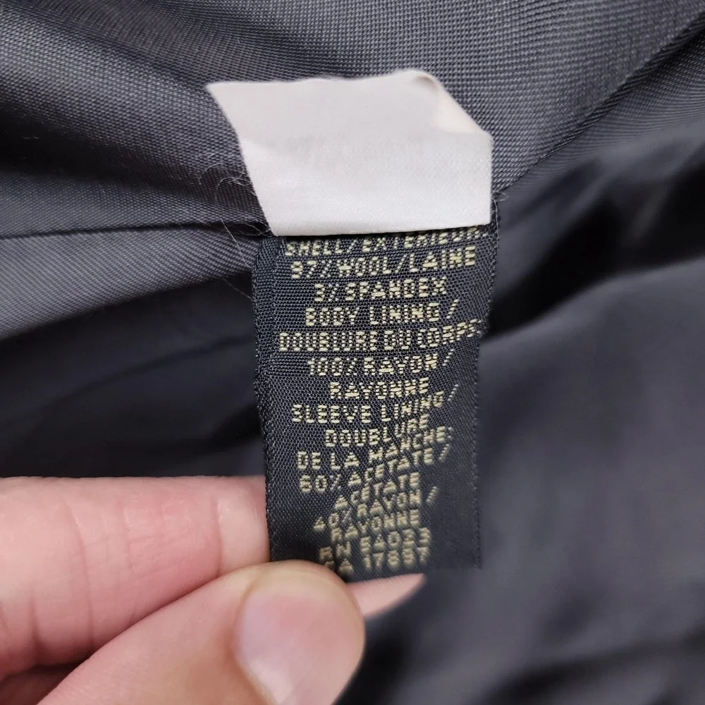 Banana Republic Suit Jacket Mens 40R Gray Wool Stretch Made In Italy Wedding